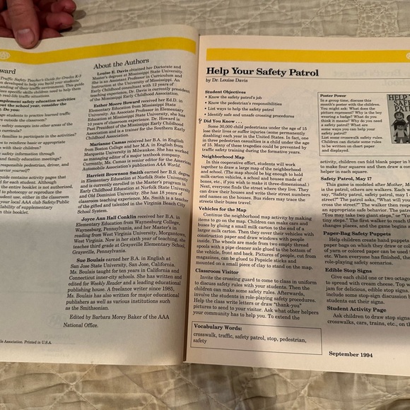 Traffic safety teachers guide- grades k-3-AAA - Picture 2 of 8